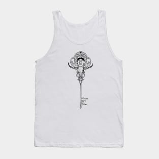 Vintage devilish Key. Key to Hell Tank Top